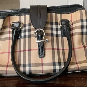 Burberry top handle bag